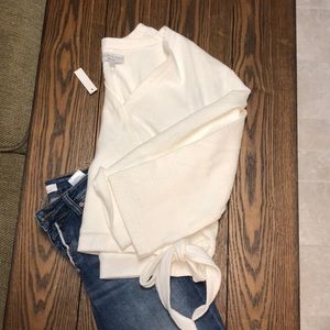 NWT Madewell Faux Wrap Top